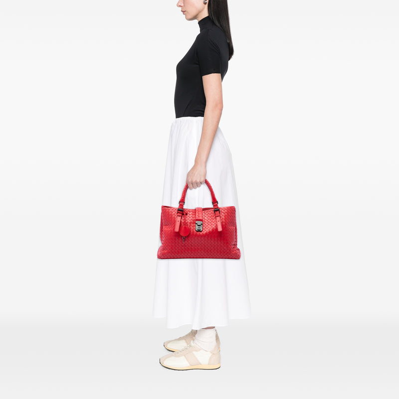 Medium Nappa Intrecciato Roma Tote - Image 6