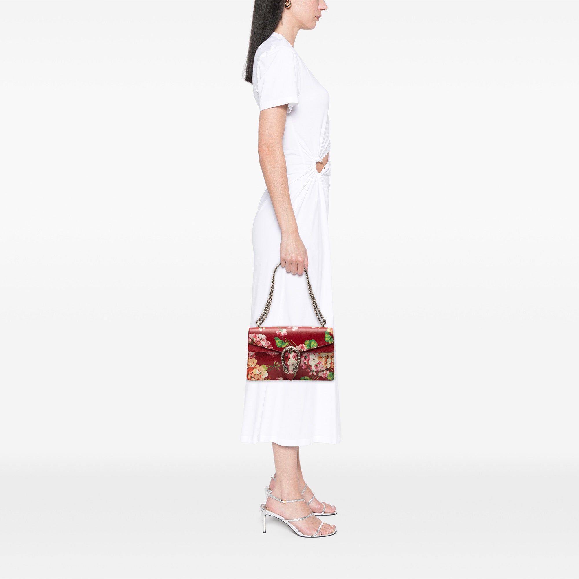 Medium Calfskin Blooms Dionysus Shoulder Bag - Image 7