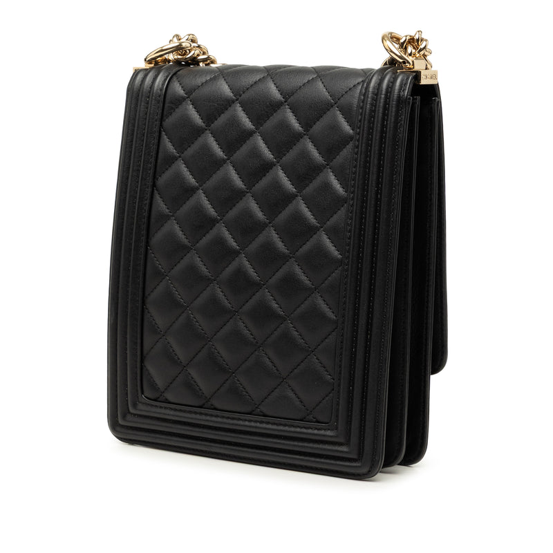 Quilted Lambskin North South Boy Flap - Image 2