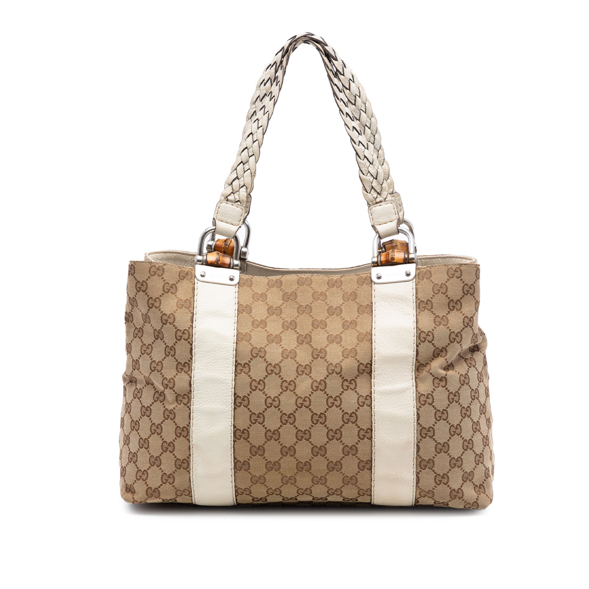 Medium GG Canvas Bamboo Libeccio Tote - Image 1