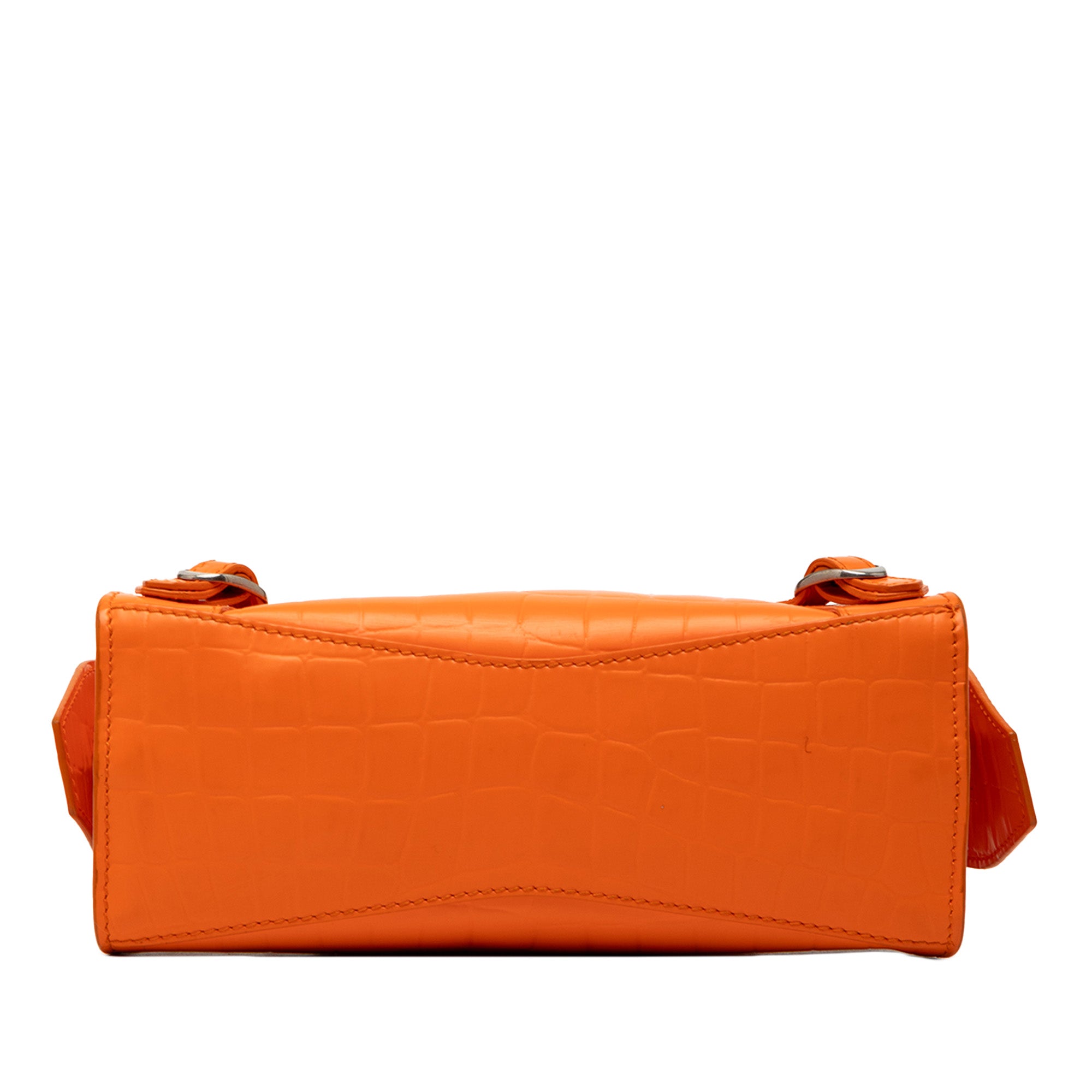 Mini Croc Embossed Calfskin Motocross Neo Classic City Satchel - Image 3