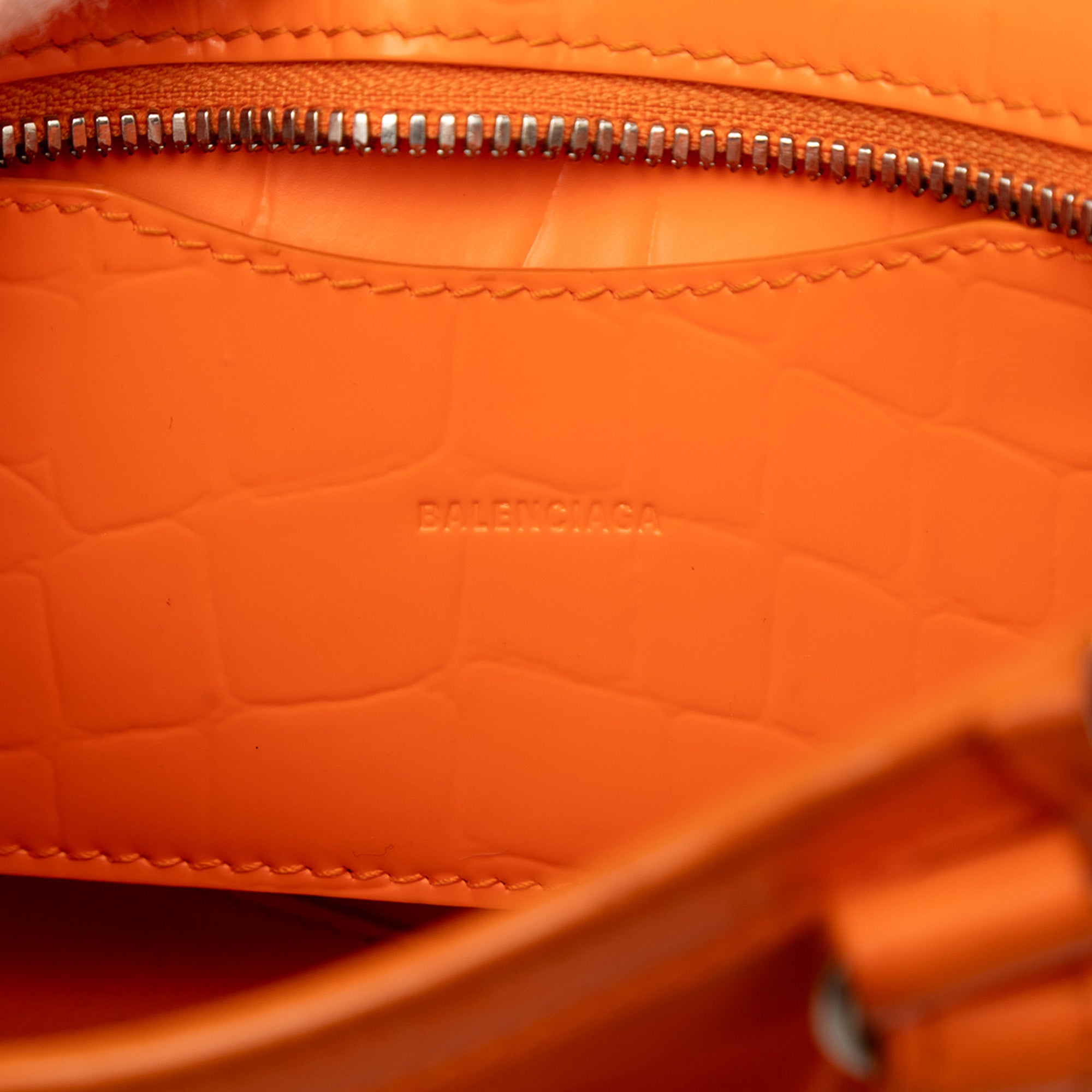 Mini Croc Embossed Calfskin Motocross Neo Classic City Satchel - Image 5