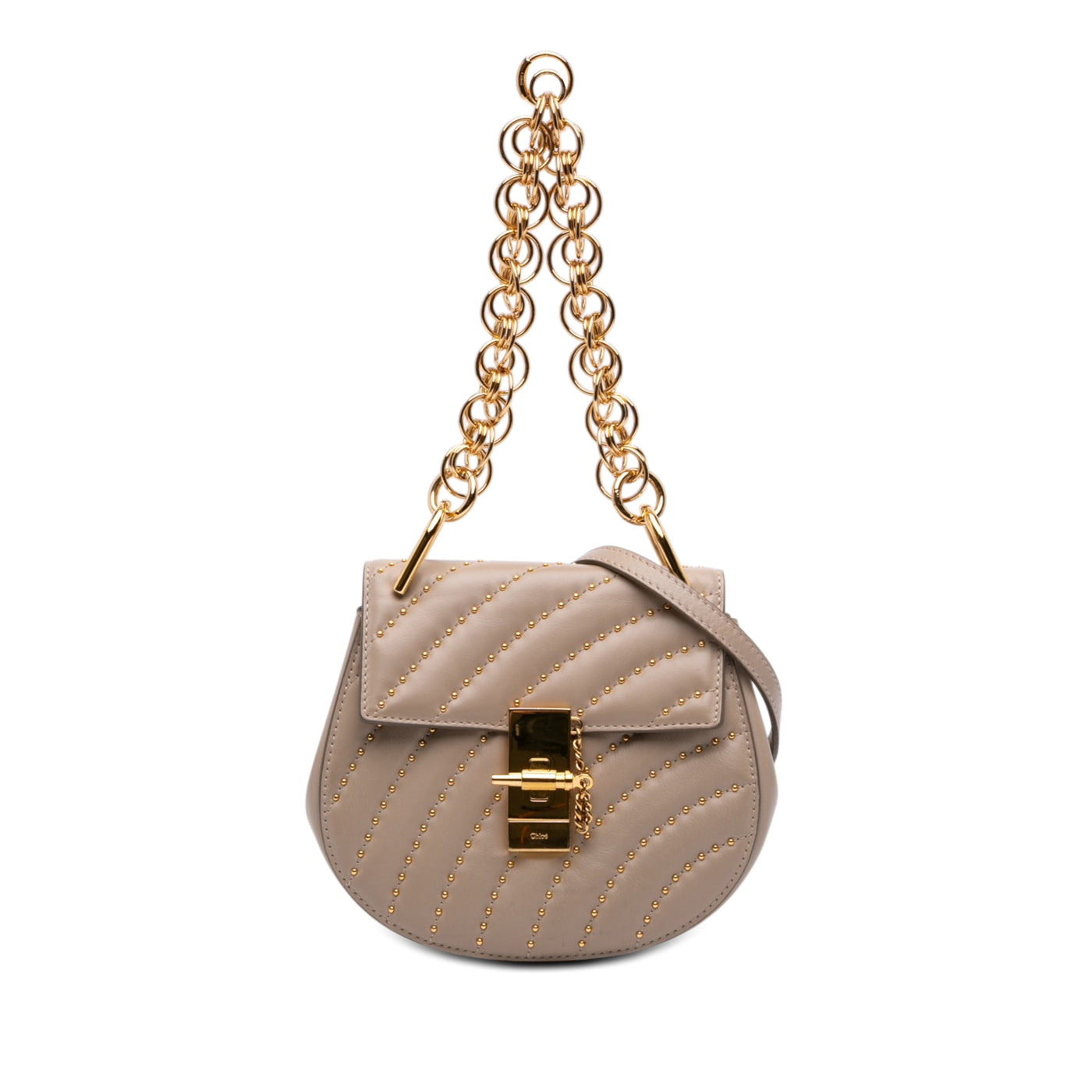 Mini Studded Leather Drew Bijou Satchel - Image 1
