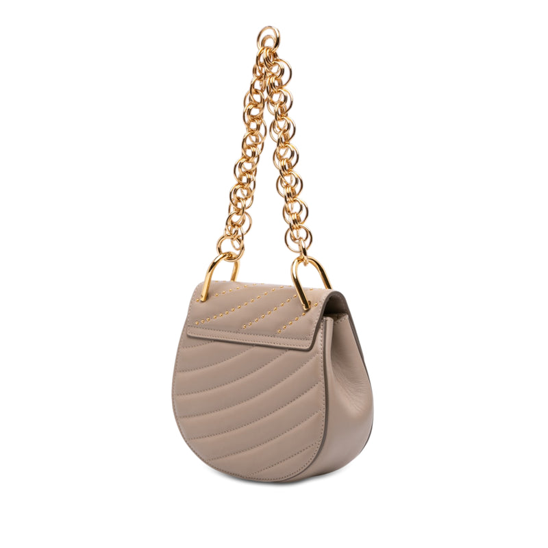 Mini Studded Leather Drew Bijou Satchel - Image 2