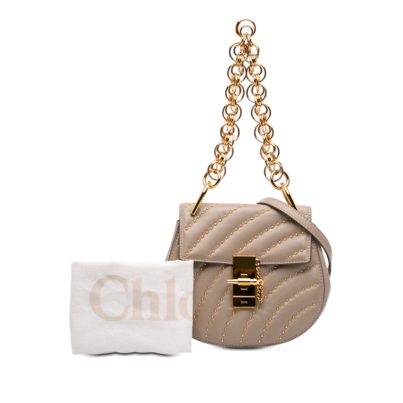 Mini Studded Leather Drew Bijou Satchel - Image 7