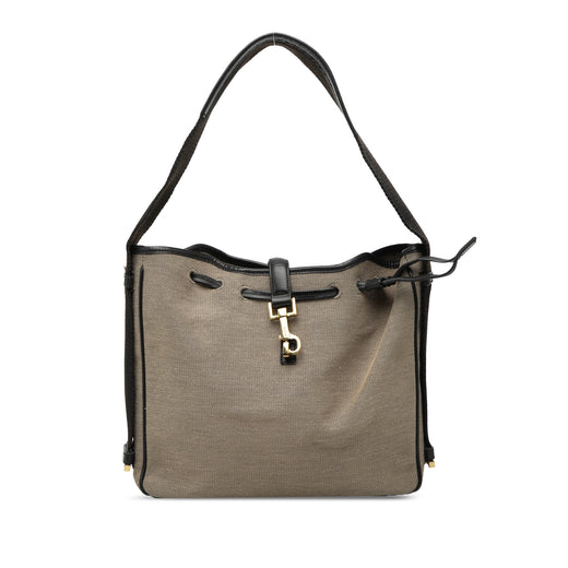 Canvas Drawstring Shoulder Bag - Image 1