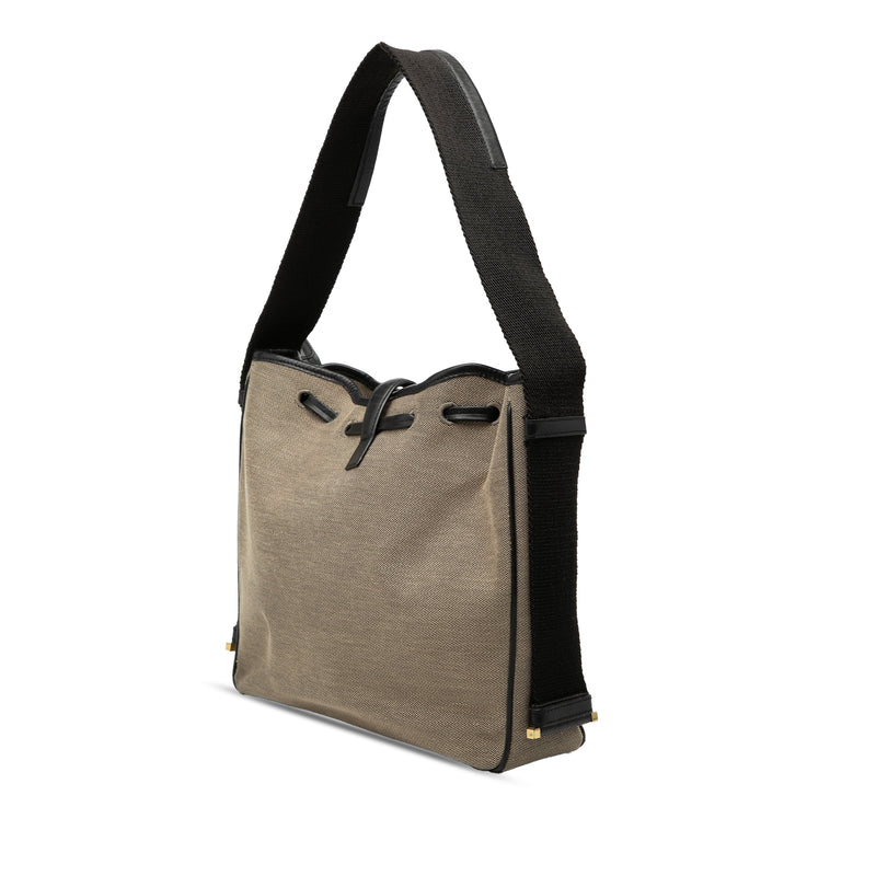 Canvas Drawstring Shoulder Bag - Image 2
