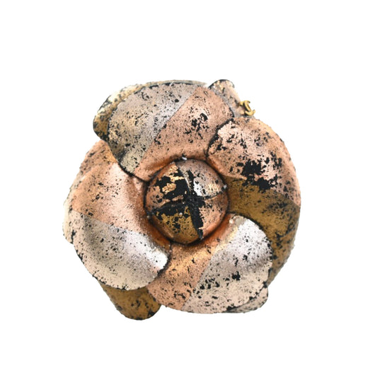 CC Metallic Canvas Camellia Brooch - Image 1