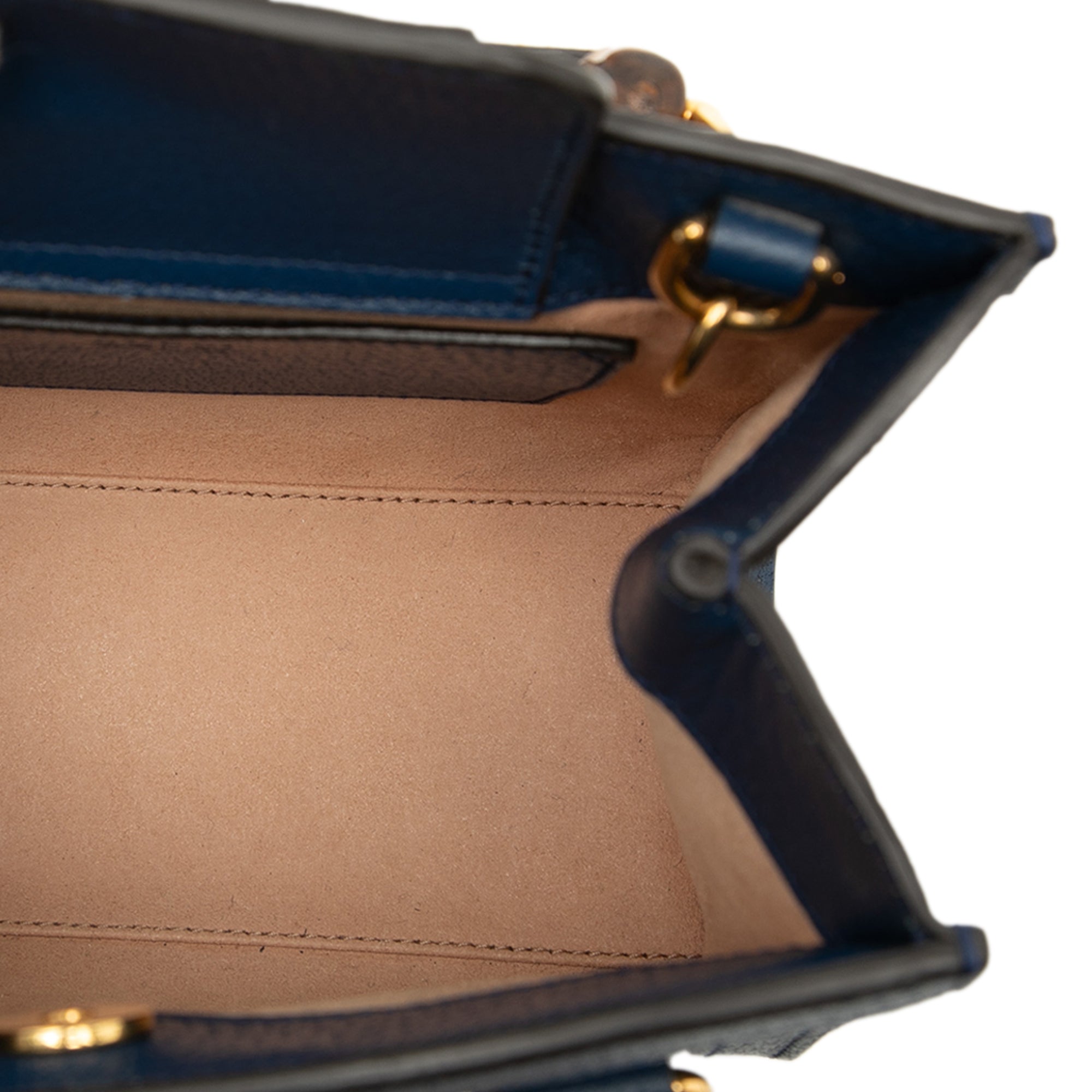 Small Calfskin Bamboo Diana Satchel - Image 4