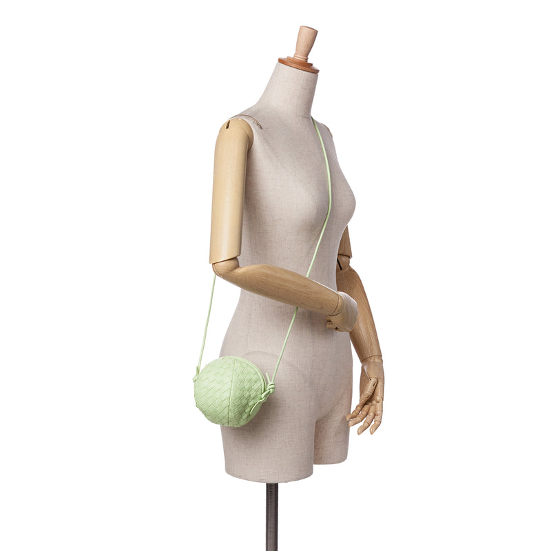 Mini Lambskin Intrecciato Mava Crossbody - Image 7
