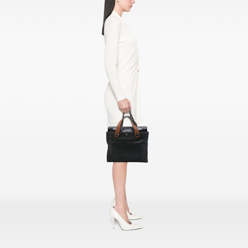 Iridescent Calfskin In The Mix Portobello Soft Tote - Image 6