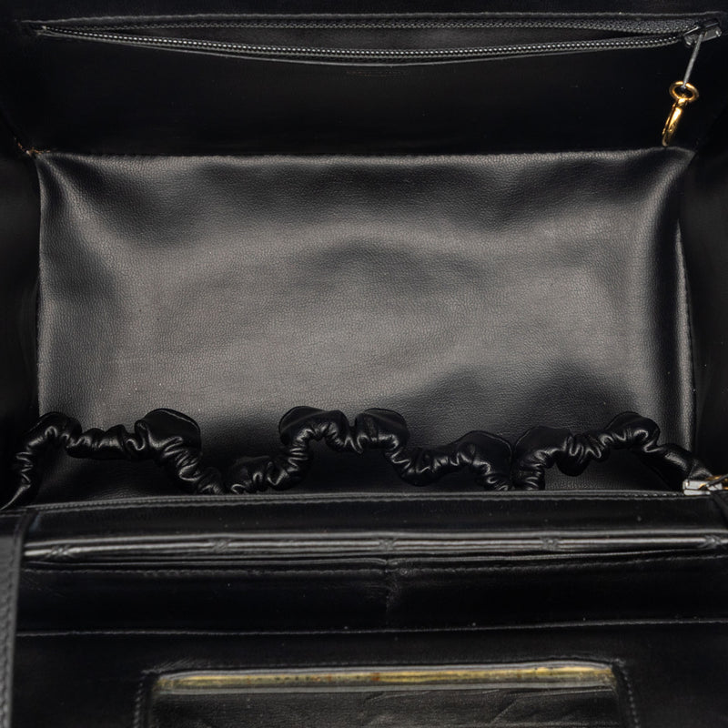 CC Stitched Calfskin Turnlock Vanity Case - Image 5