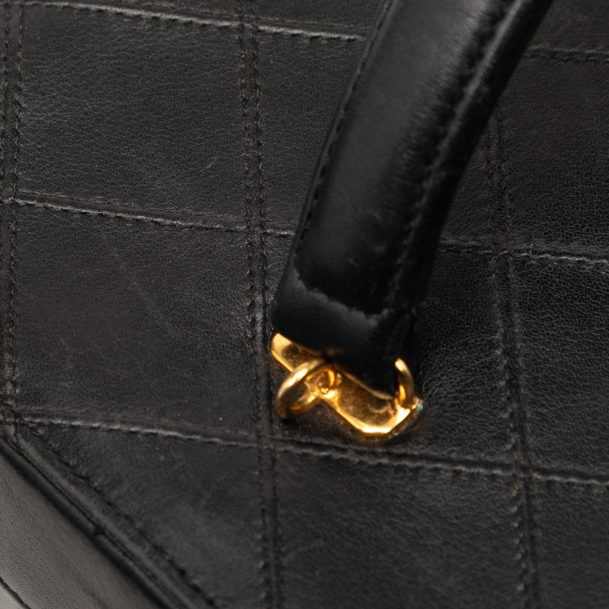 CC Stitched Calfskin Turnlock Vanity Case - Image 8