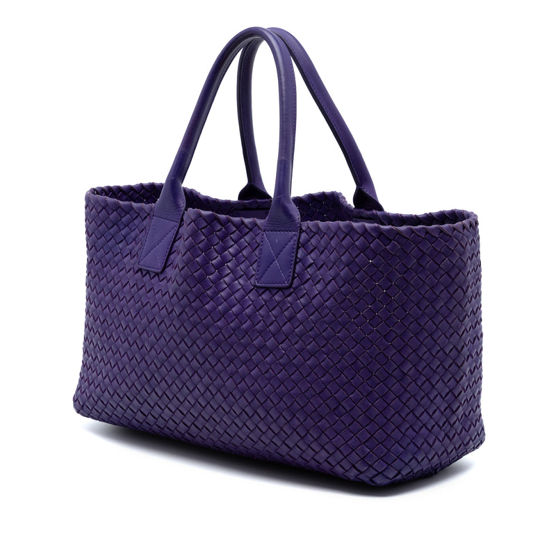 Medium Lambskin Intreccio Cabat Tote - Image 2