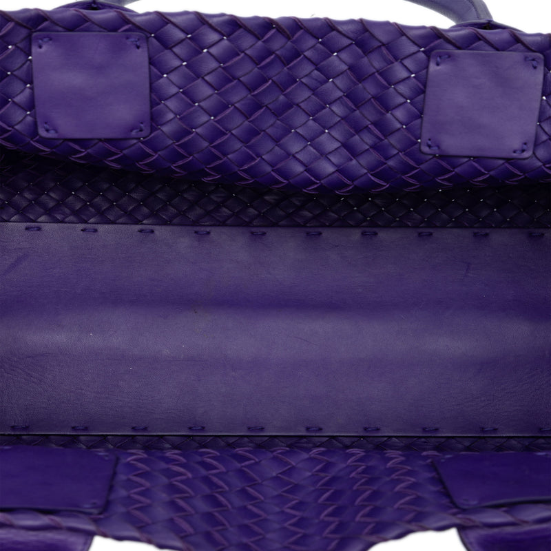 Medium Lambskin Intreccio Cabat Tote - Image 4