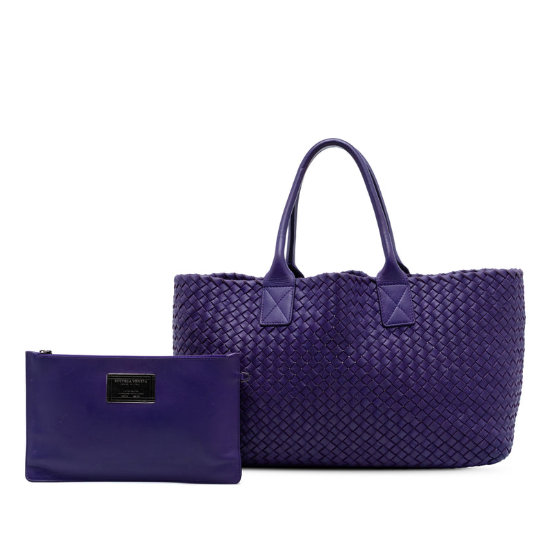 Medium Lambskin Intreccio Cabat Tote - Image 7