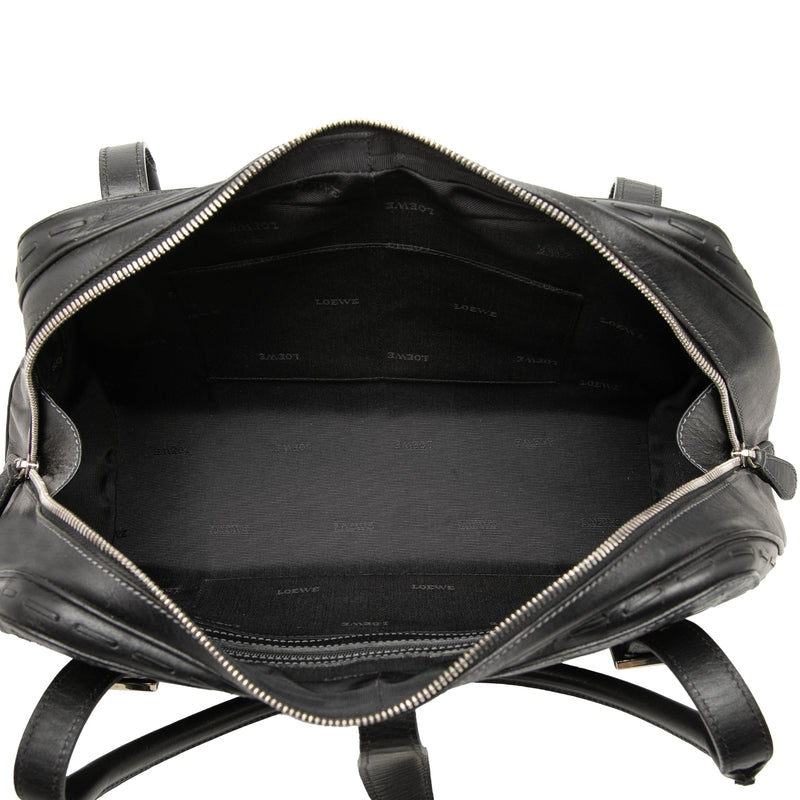 Embossed Leather Senda Handbag - Image 4