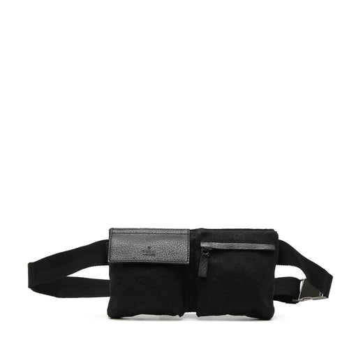GG Canvas Double Pocket Belt Bag - Image 1