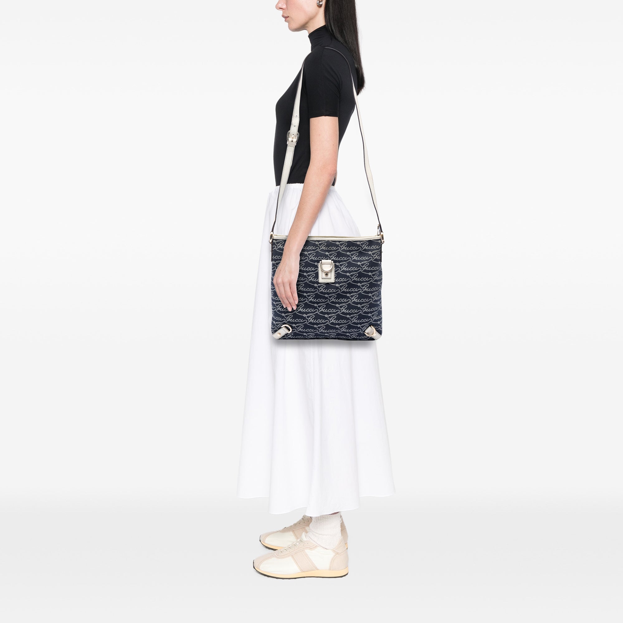 85th Anniversary Denim Abbey D Ring Crossbody - Image 5