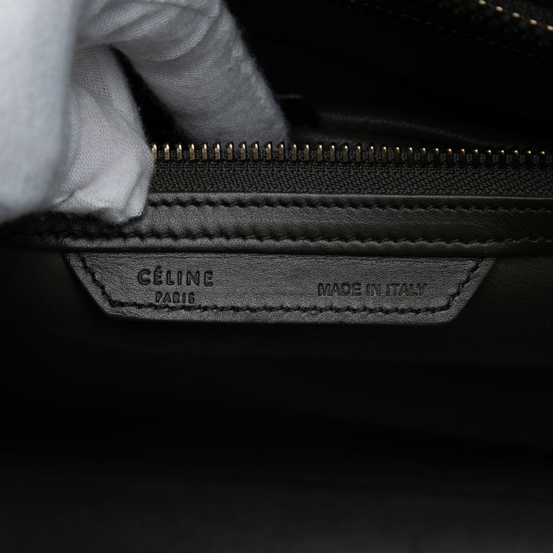 Mini Tricolor Nubuck and Smooth Calfskin Luggage Tote - Image 5