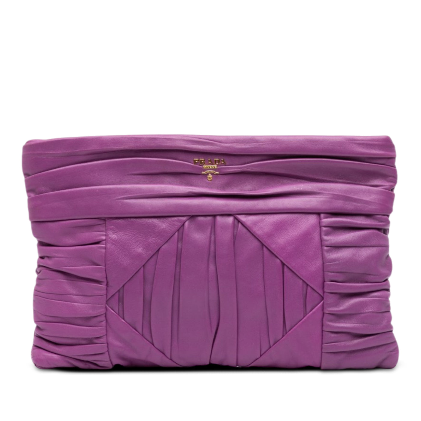 Pleated Nappa Clutch - Image 1