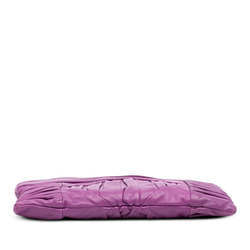 Pleated Nappa Clutch - Image 3