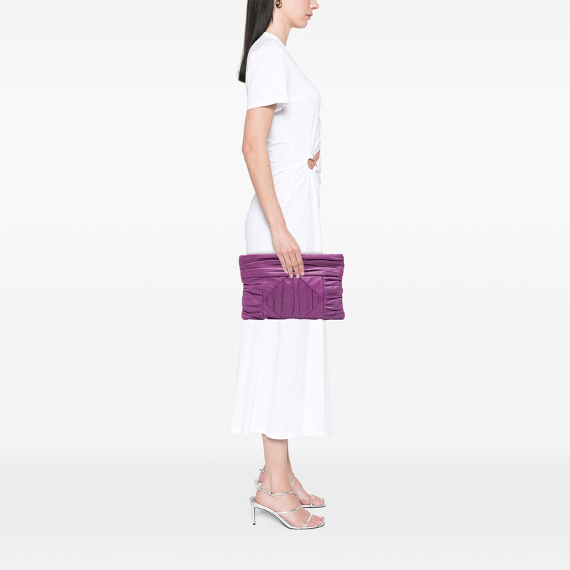 Pleated Nappa Clutch - Image 6