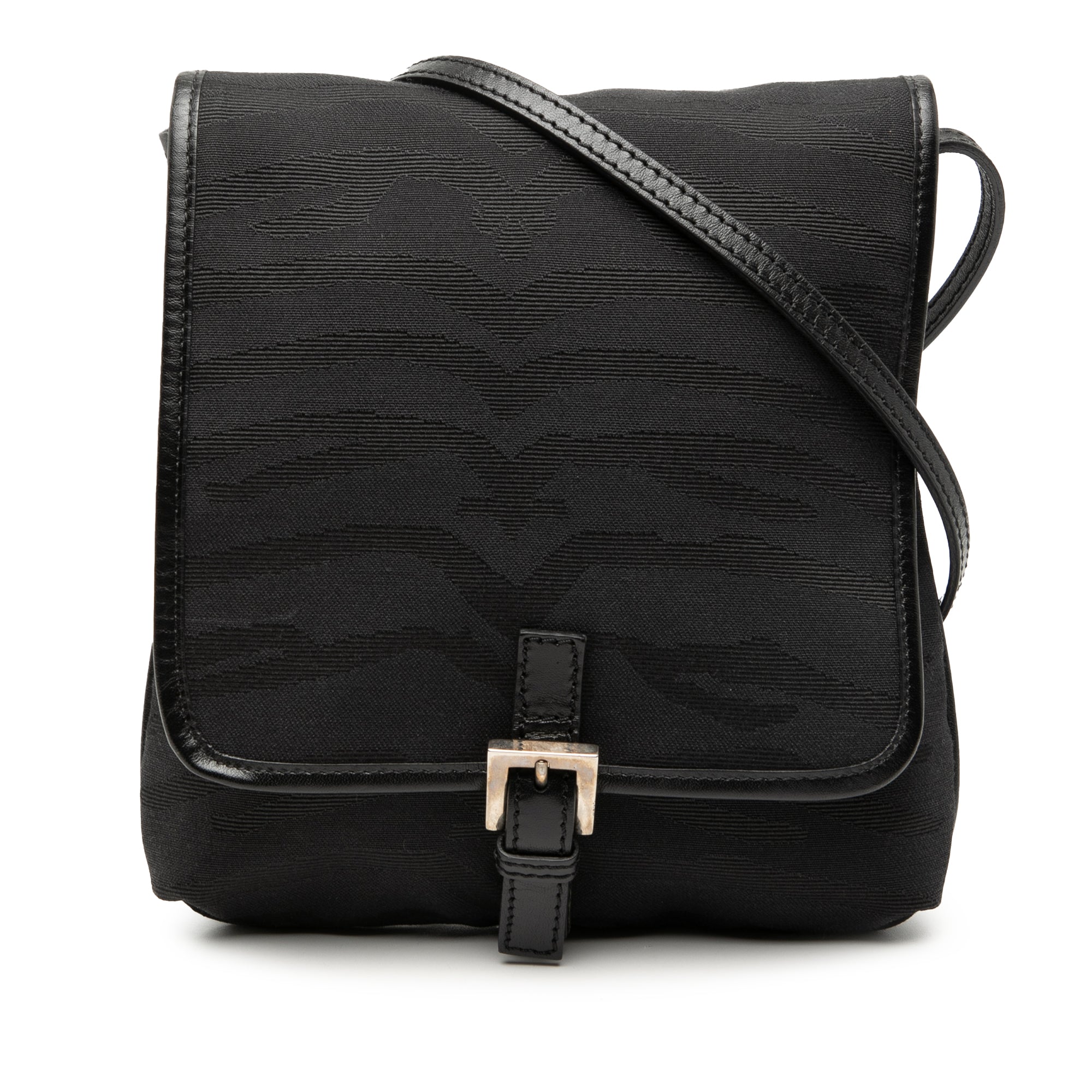 Zebra Printed Canvas Crossbody - Image 1