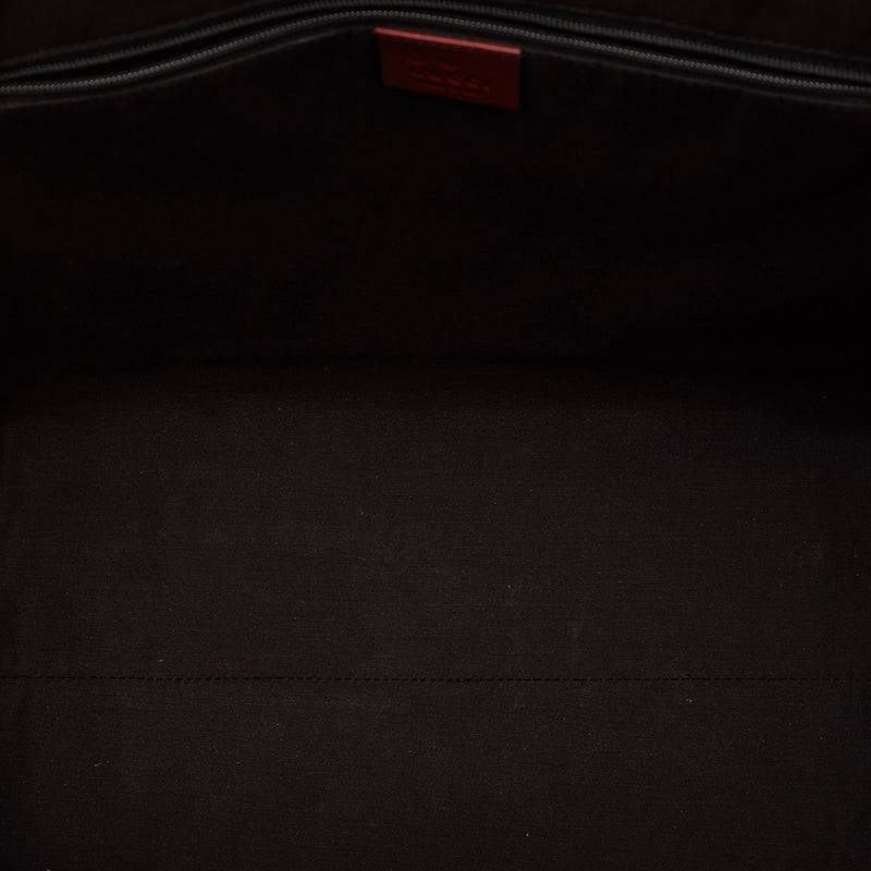 Guccissima Trimmed Canvas Tote - Image 4