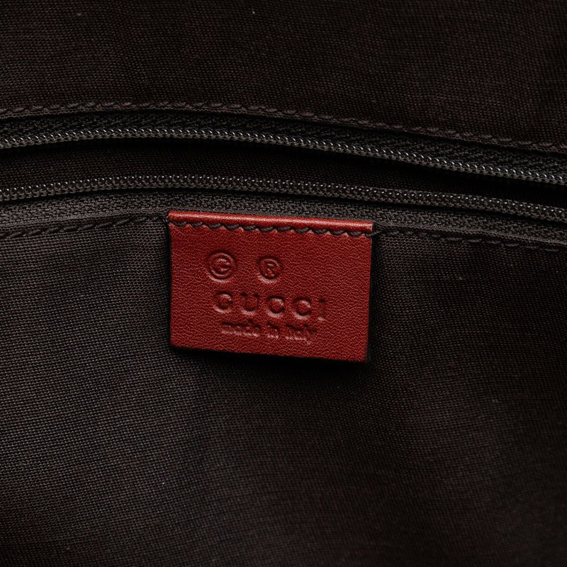 Guccissima Trimmed Canvas Tote - Image 5