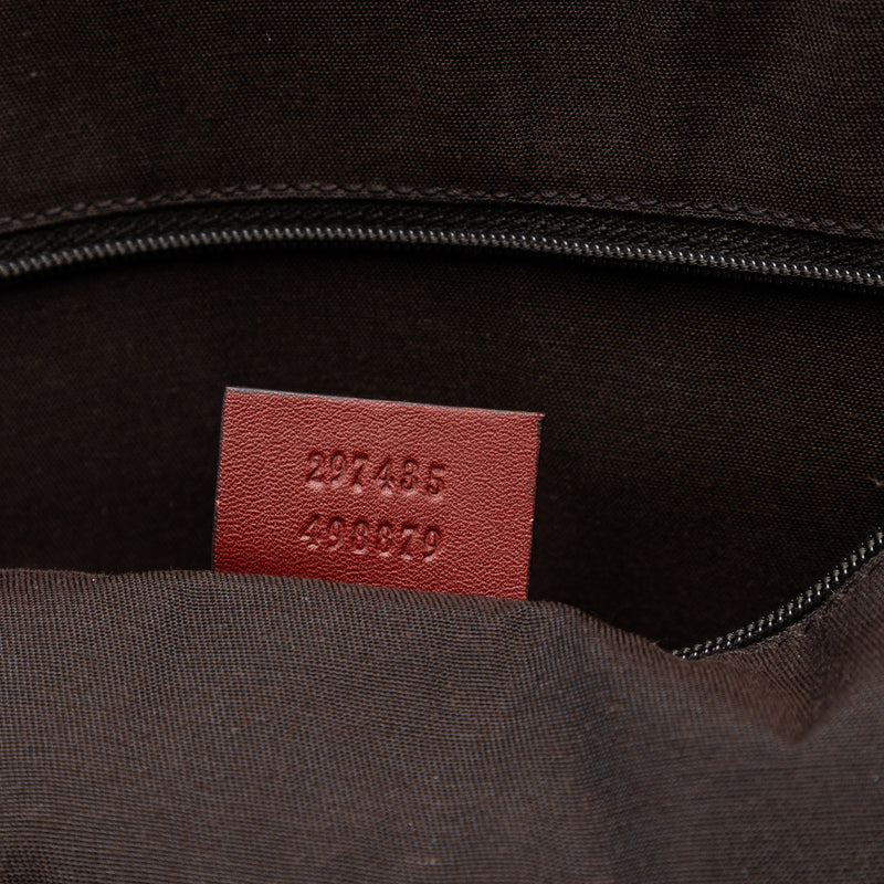 Guccissima Trimmed Canvas Tote - Image 6