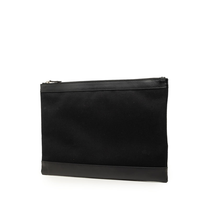 Canvas Navy Clip Clutch L - Image 2