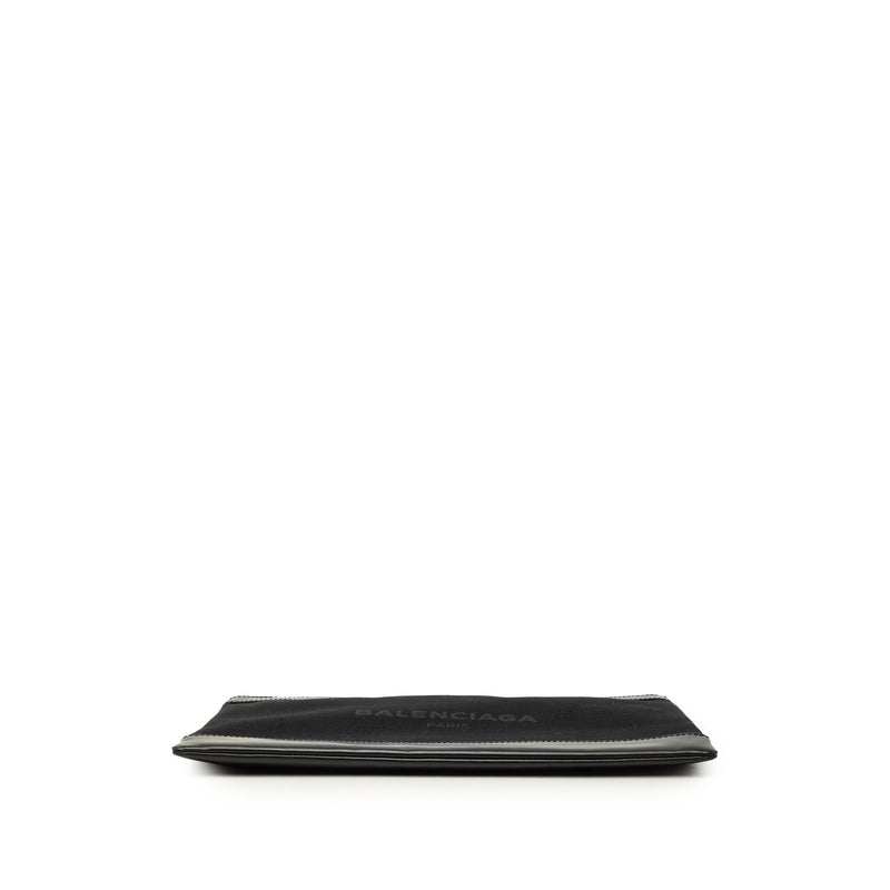 Canvas Navy Clip Clutch L - Image 3