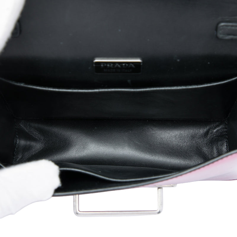 Saffiano Trimmed Metallic Vitello Cahier Bag - Image 4
