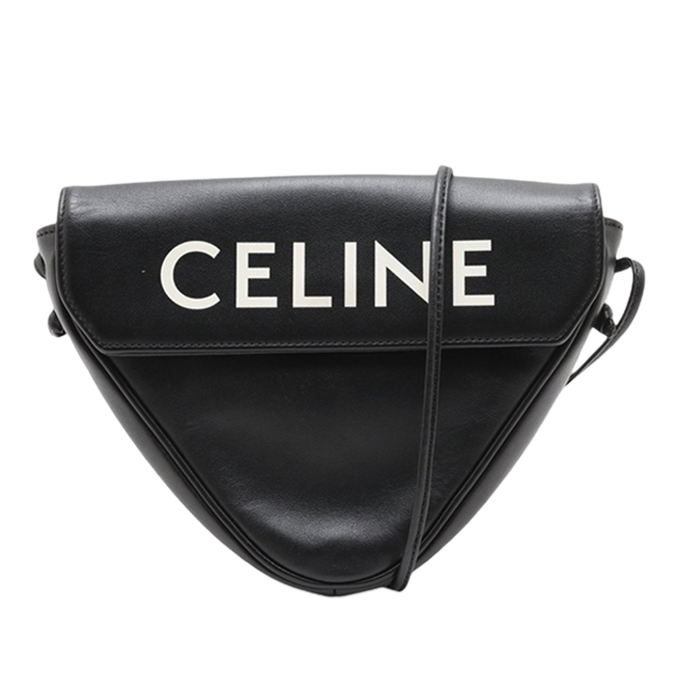 Smooth Calfskin Logo Triangle Crossbody - Image 1