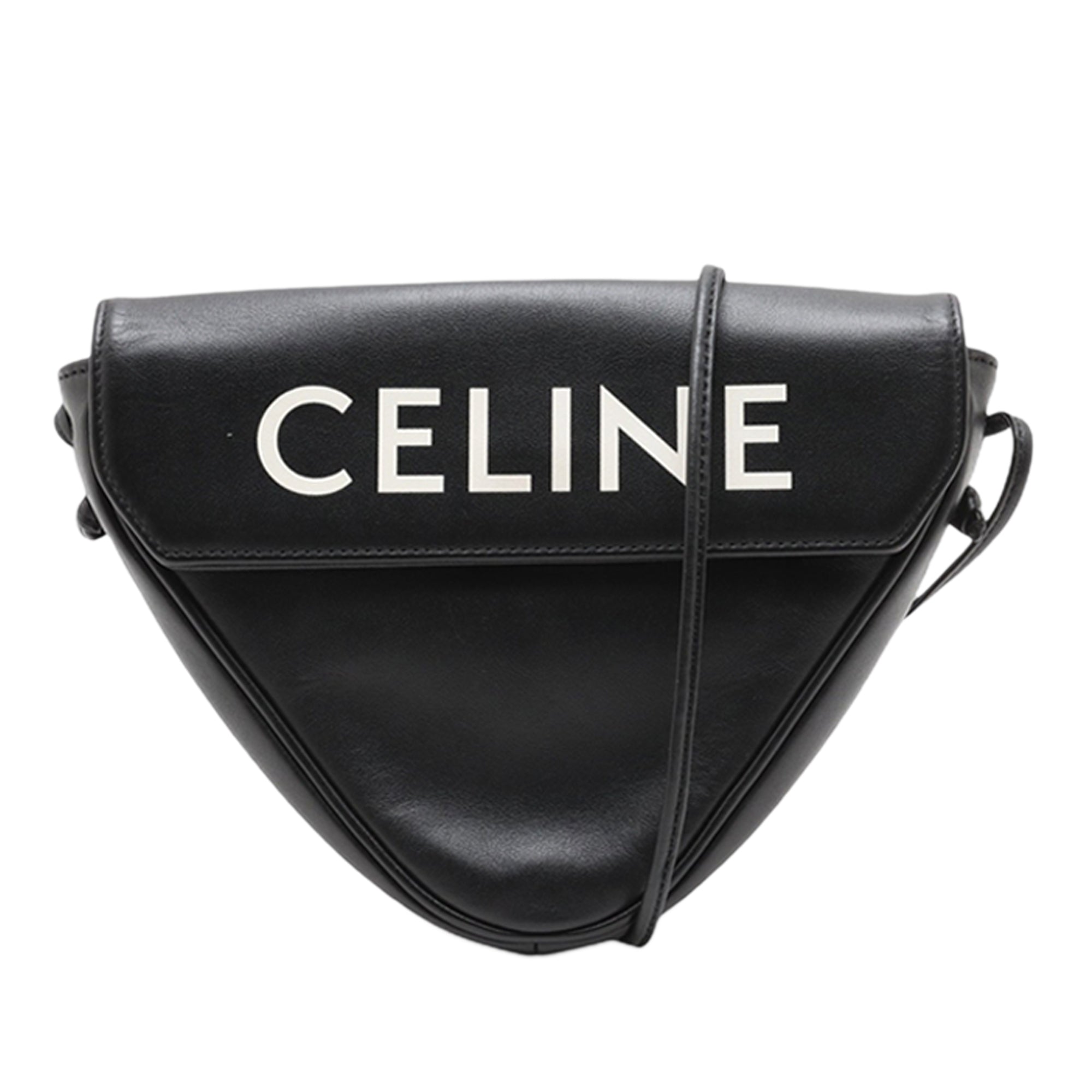 Smooth Calfskin Logo Triangle Crossbody - Image 1