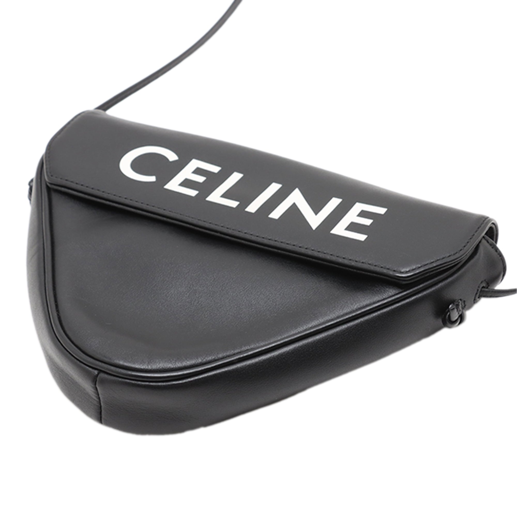 Smooth Calfskin Logo Triangle Crossbody - Image 3