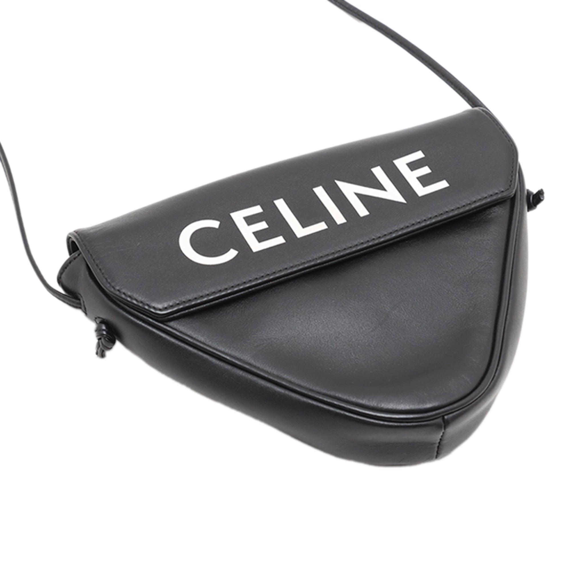 Smooth Calfskin Logo Triangle Crossbody - Image 4