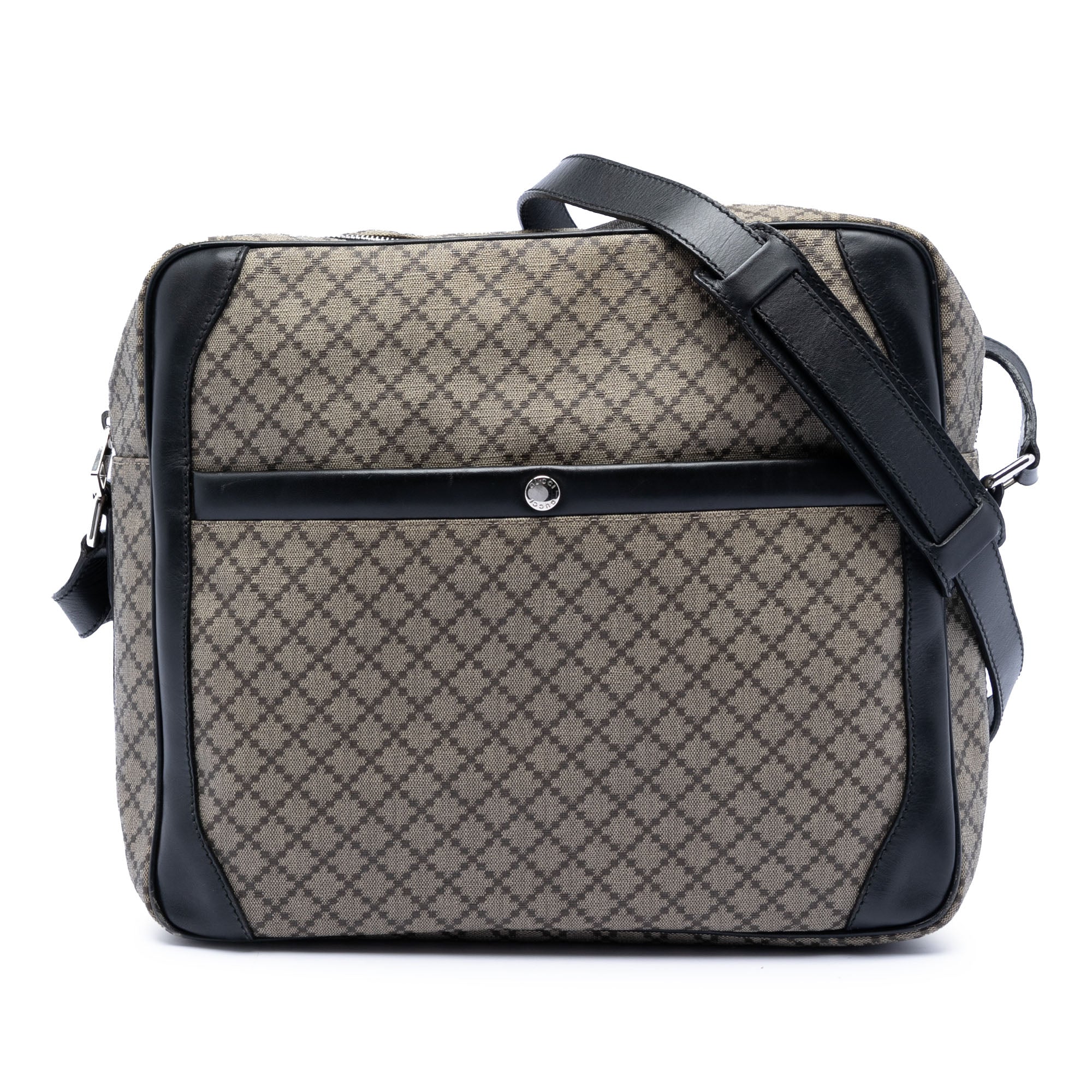 Diamante Coated Canvas Messenger Bag - Image 1