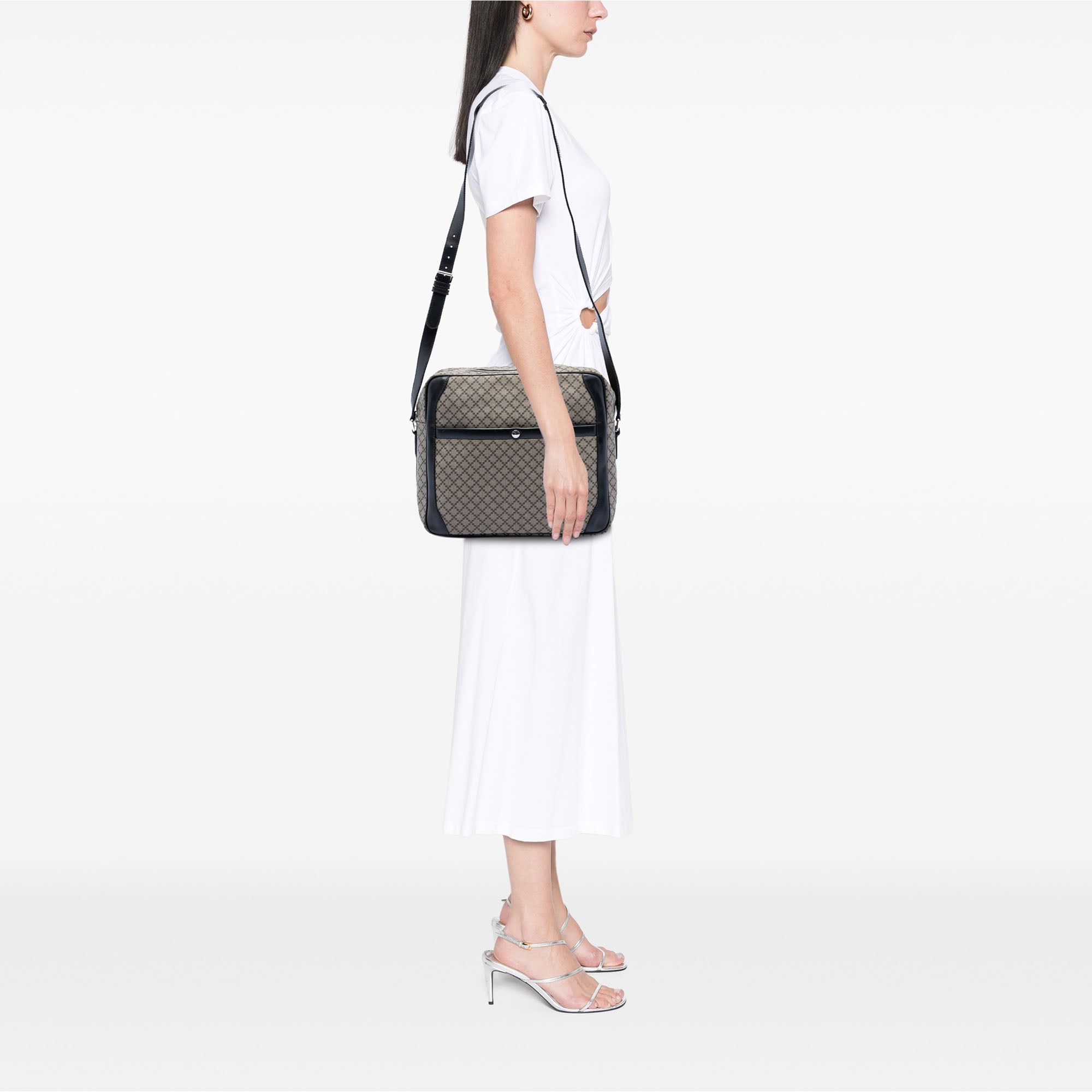 Diamante Coated Canvas Messenger Bag - Image 7