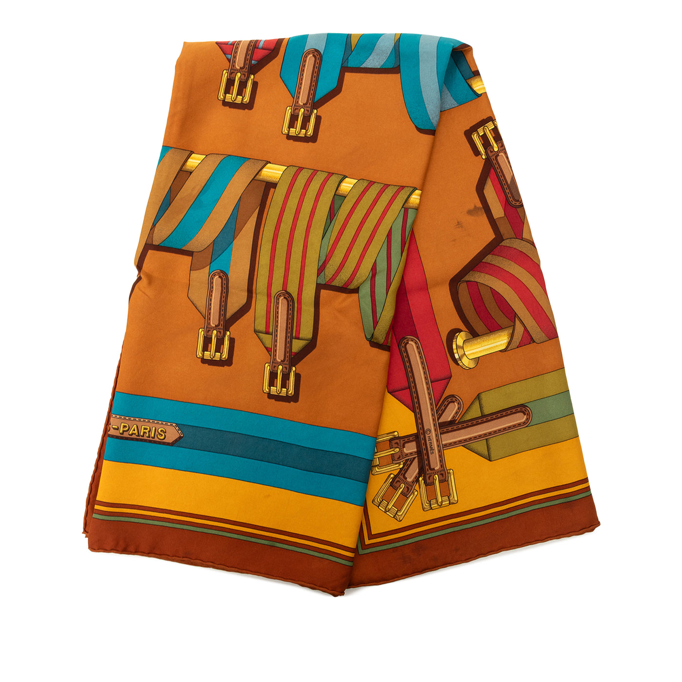 Les Sangles Silk Scarf 90 - Image 1