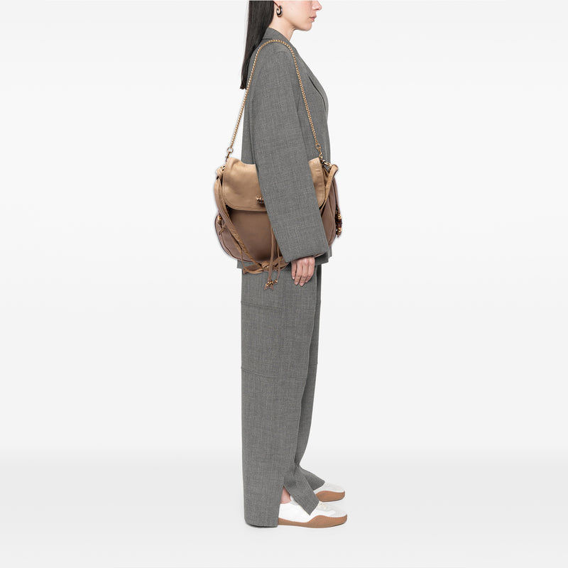 Large Pebbled Calfskin Jungle Satchel - Image 6