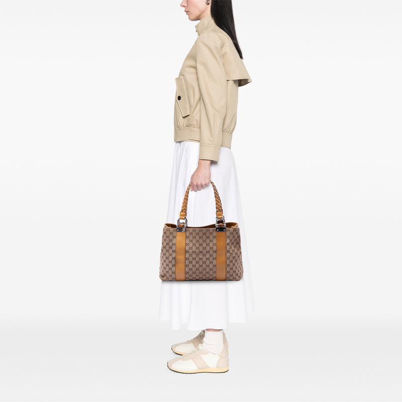 Medium GG Canvas Bamboo Libeccio Tote - Image 6