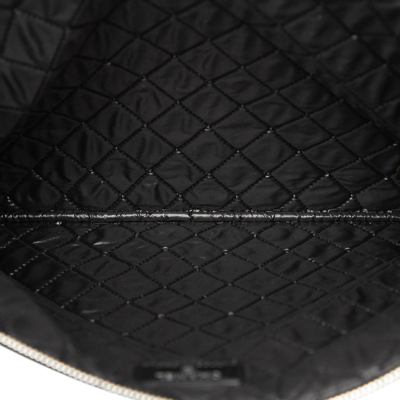 Large Quilted Lambskin Double Stitch O Case Clutch - Image 4