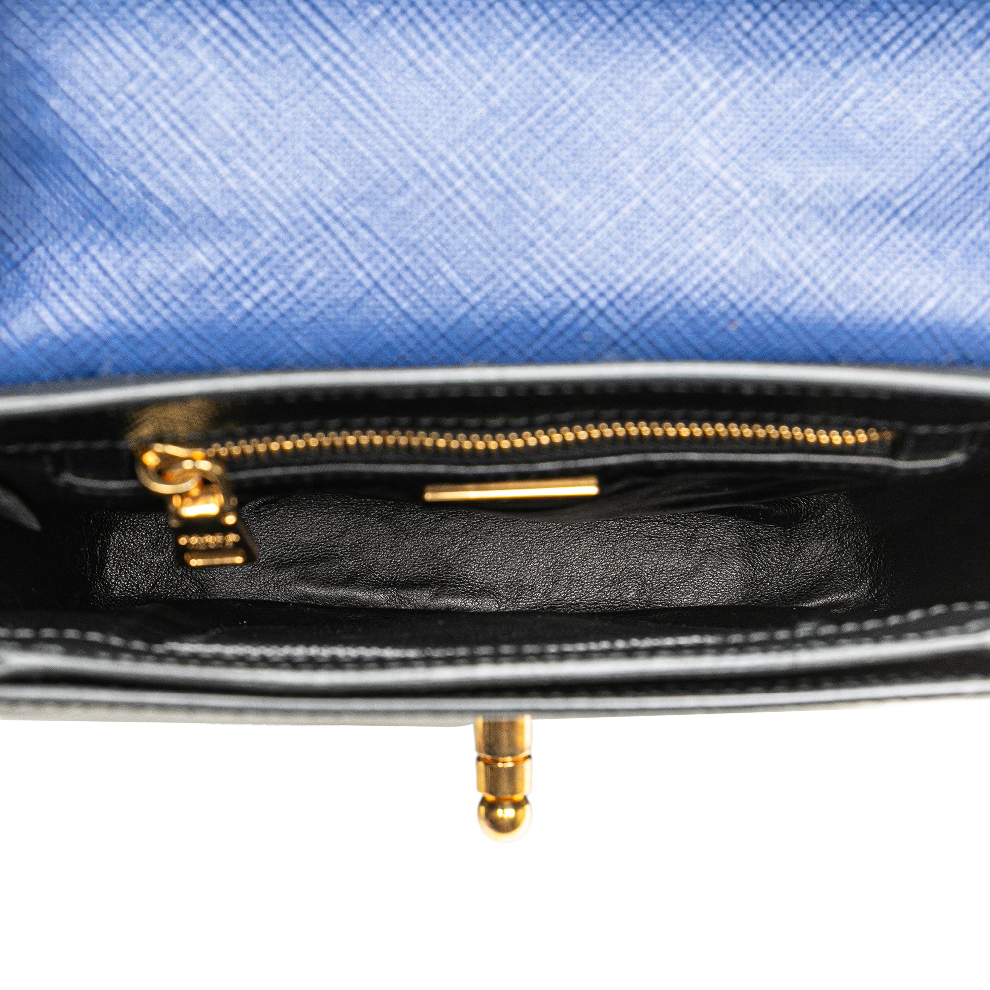 Bicolor Saffiano Cuir Flap Crossbody - Image 4