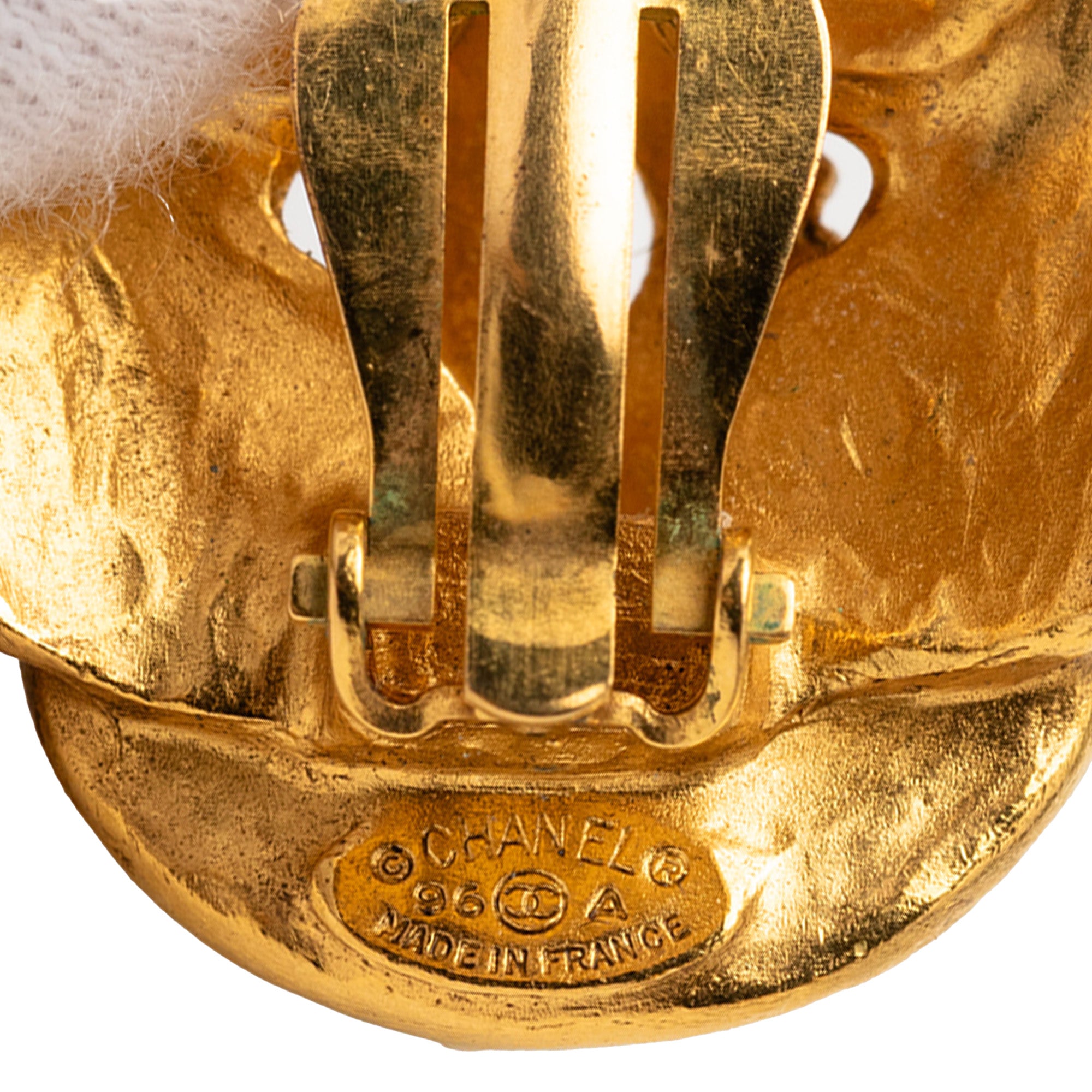 CC Gold Plated Clover Clip On Earrings - Image 4