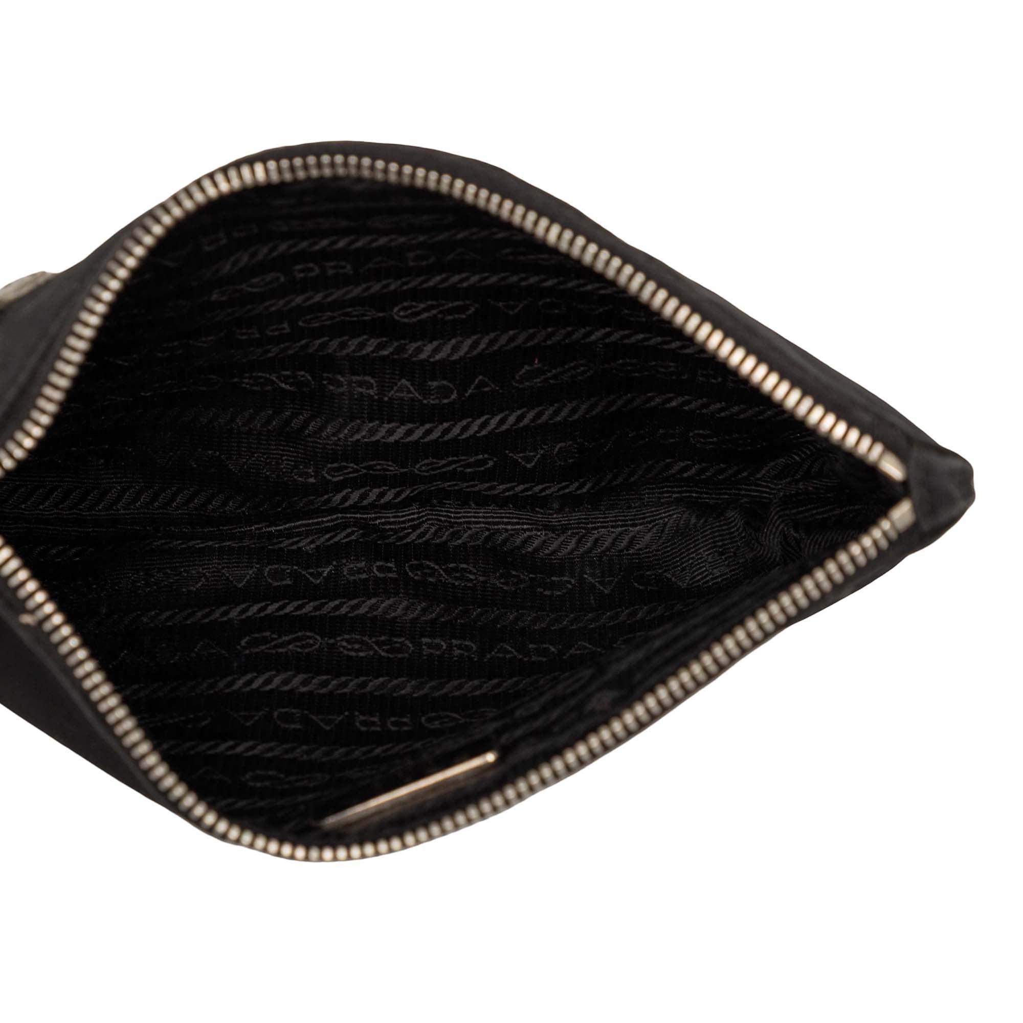 Saffiano Trimmed Tessuto Robot Pouch - Image 4