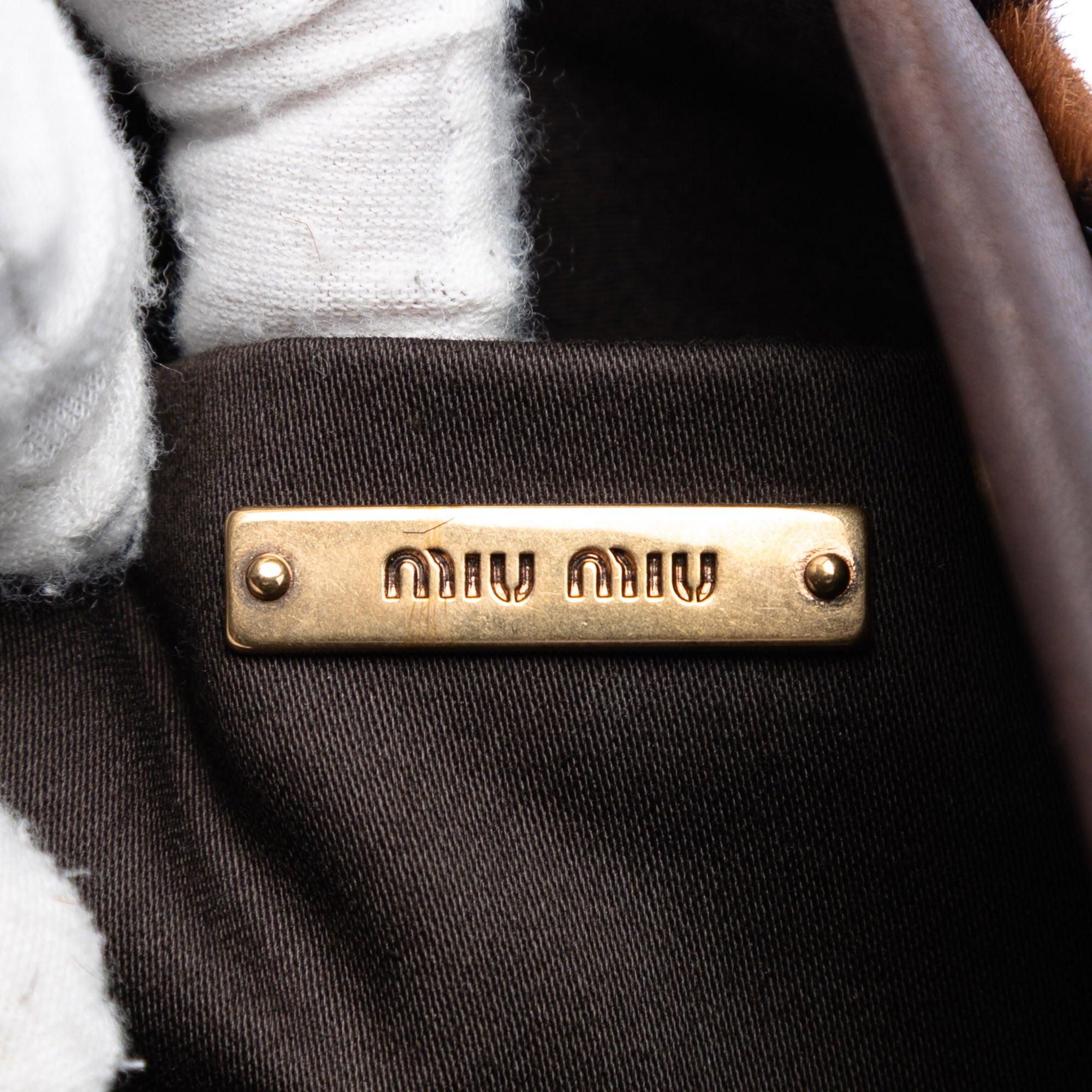 Leopard Printed Calfskin Hair Frame Clutch - Image 5