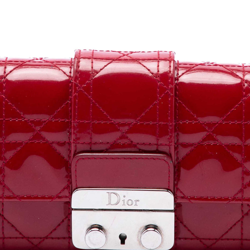 Patent Cannage Miss Dior Wallet on Chain - Image 6