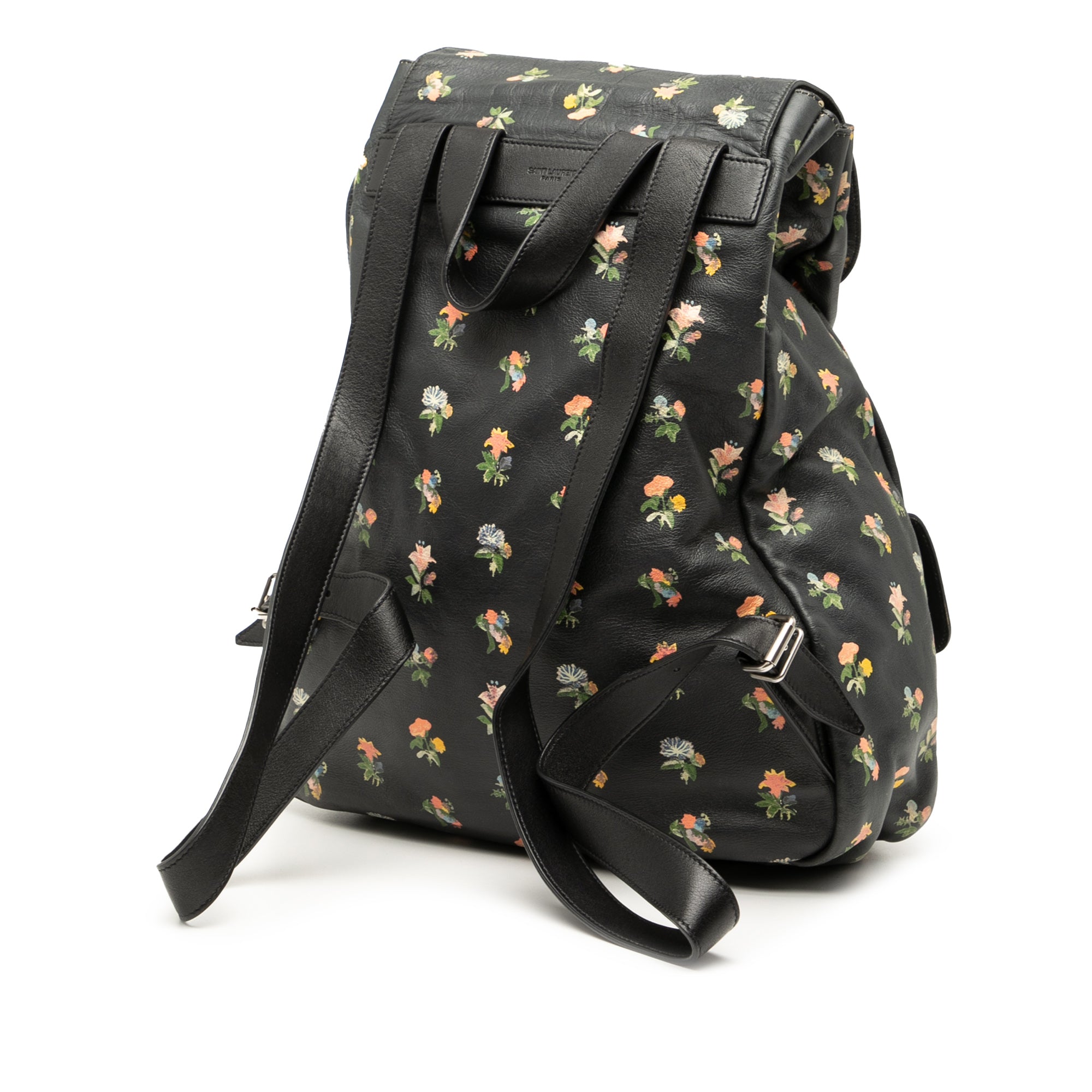 Leather Prairie Floral Printed Festival Backpack - Image 2